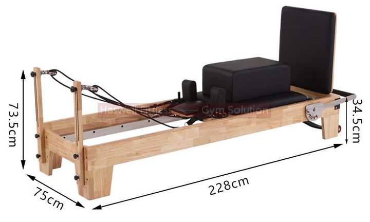 Haswell Fitness PLT 1201 2 Wood Pilates Reformer Bed 2 size Haswell Fitness PLT 1201 2 Wood Pilates Reformer Bed 2 size